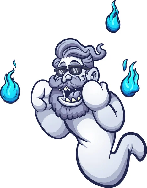 Fantasma Hipster — Vector de stock