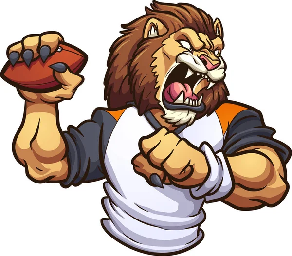 Mascotte de lion — Image vectorielle