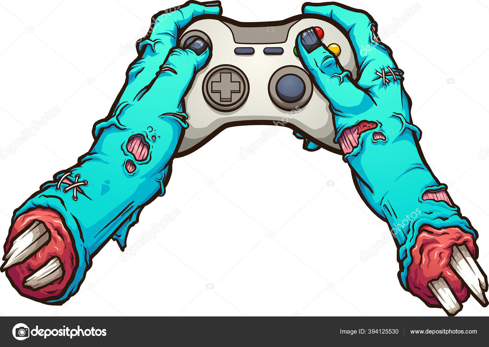 Play games hanging joystick background imag Vector Image