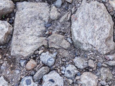 çakıl, kum ve taş doku