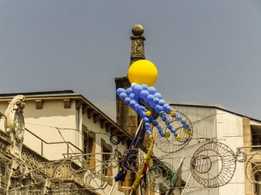 07/14/2018 Mugardos ahtapot partisi. A Coruna, Galicia, Ispanya.