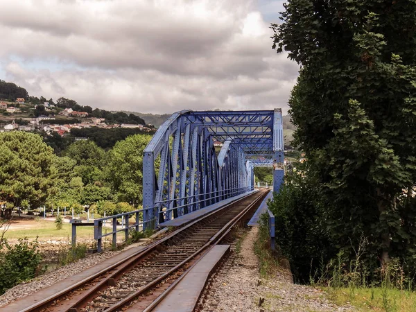 Puente Del Tren Pontedeume Visto Desde Lado Pontedeume — Foto de Stock