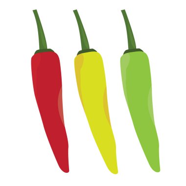 Taze sebzeler, beyaz arka planda parlak biberler.