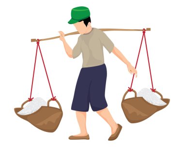 Tuz vektör tasarımı ile tarımcı çalışma