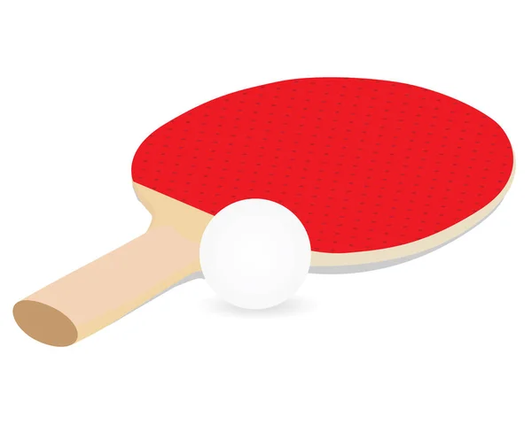 Progettazione Vettoriale Attrezzatura Ping Pong — Vettoriale Stock