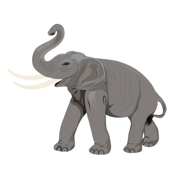 Painted Elephant Vector Design — 스톡 벡터