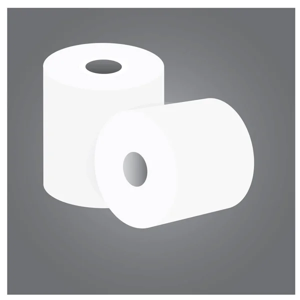 Beyaz Rulo Kağıt Vektör Tasarımı — Stok Vektör