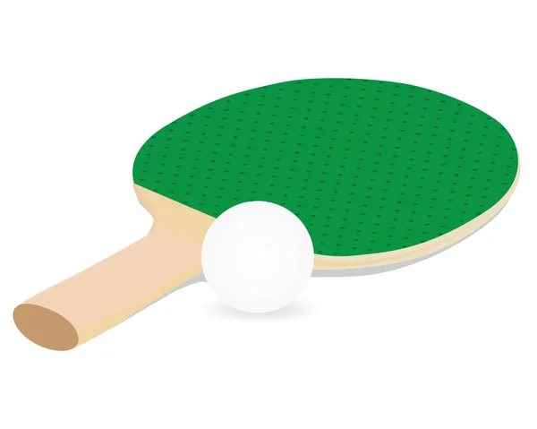 Table Tennis Equipment Vector Design — Stock Vector