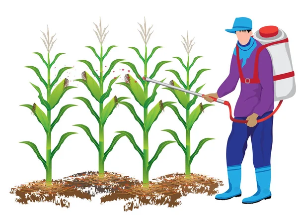 Beyaz üzerine izole edilmiş işçinin renk vektör illüstrasyonu