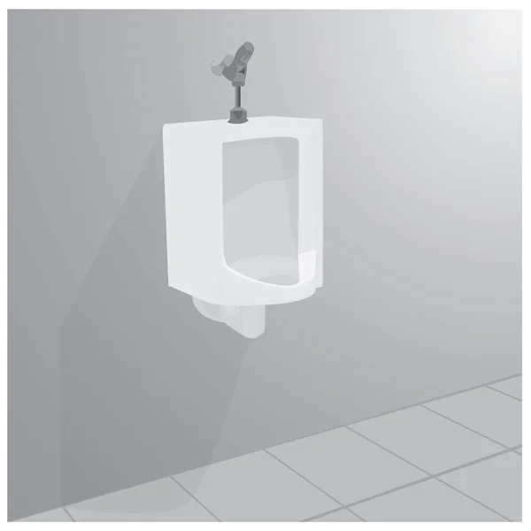 Toilette Auf Grauem Hintergrund Vektorillustration — Stockvektor