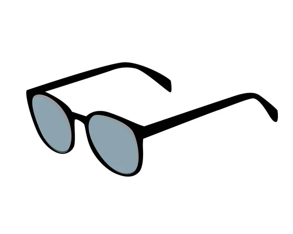 Beyaz Arkaplanda Bir Güneş Gözlüğünün Vektör Çizimi — Stok Vektör