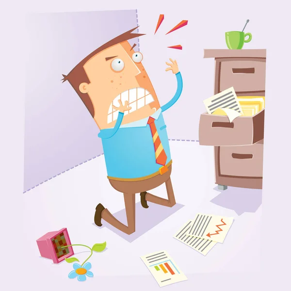 Disappointed Office Worker Available Vector Eps File — Stock Vector