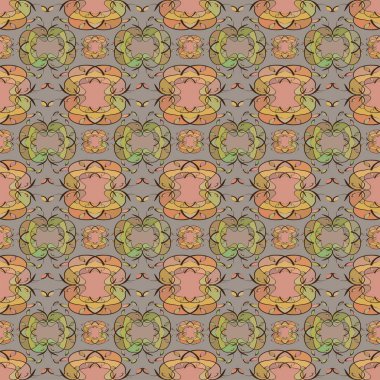 Soyut seamless modeli. Vektör çizim. Dekor, arka plan, kağıt, kumaş için.