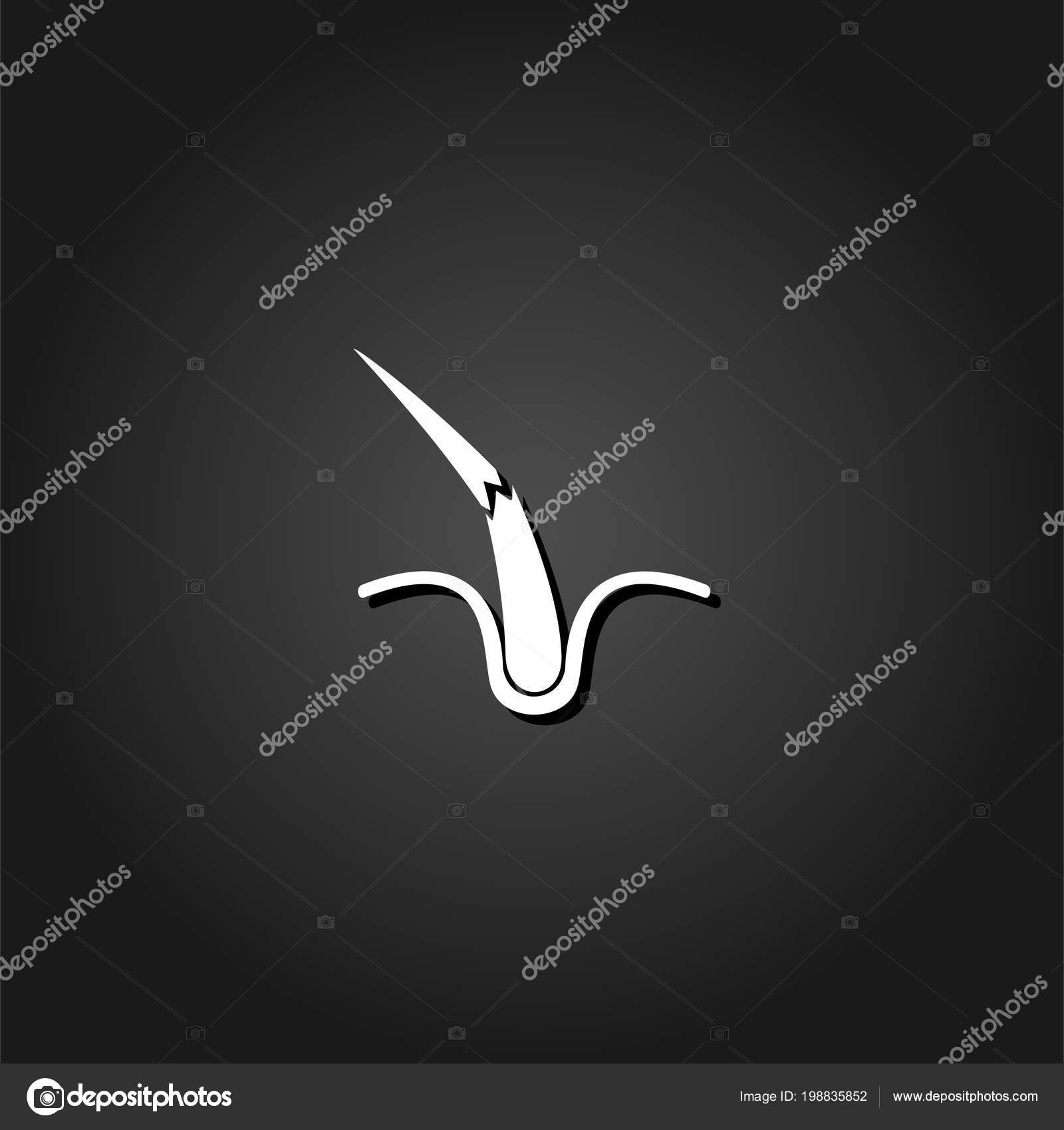Hair Bulb Icon Flat Stock Vector C Artludaart 198835852
