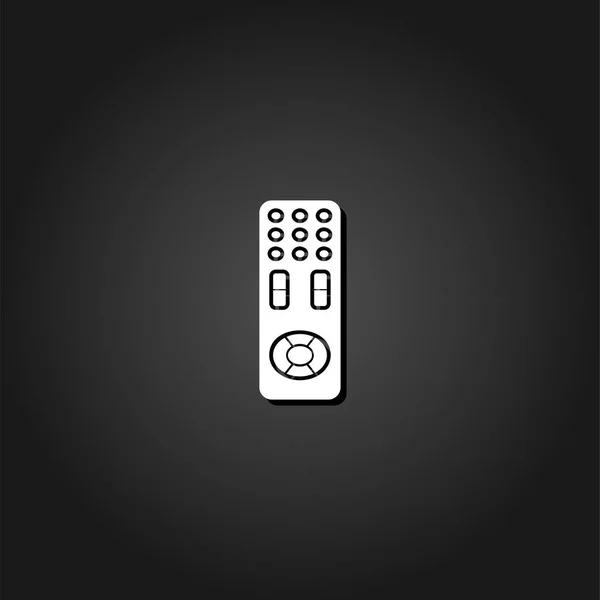 Remote control icon flat — Stock Vector