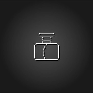 Parfüm simgesi düz.