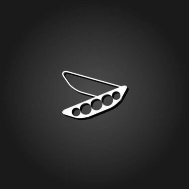 Bezelye simgesi düz.