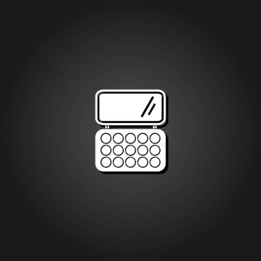 Kozmetik simgesi düz.