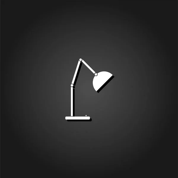 Lámpara de lectura icono plano . — Archivo Imágenes Vectoriales