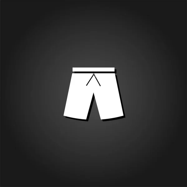 Pantalones cortos icono plano . — Archivo Imágenes Vectoriales