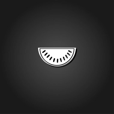 Karpuz simgesi düz.