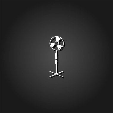 Fan Klima simgesi düz.