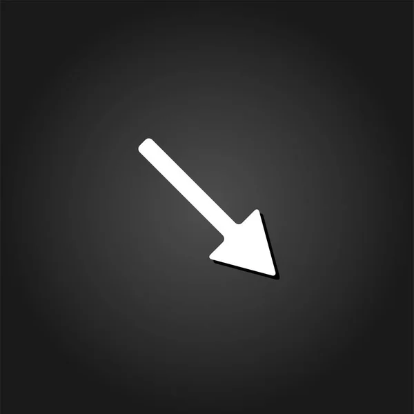 Icono de flecha Flat . — Vector de stock