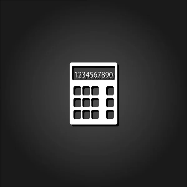 Calculator icon flat. — Stock Vector