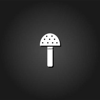 Amanita simgesi düz.