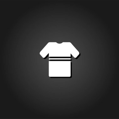 Düz çizgili simgesiyle tshirt.