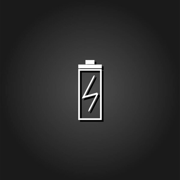 Battery Charging icon flat.