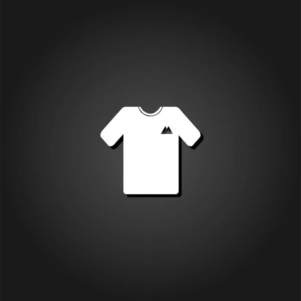 T-Shirt-Symbol flach. — Stockvektor