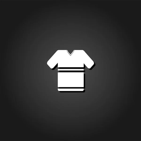 T-Shirt-Symbol flach. — Stockvektor