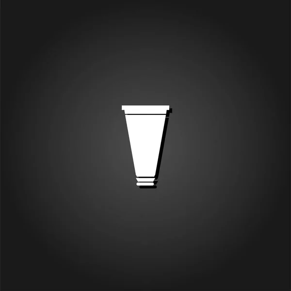Tuben, Behälter, Zahnpasta, Creme-Symbol flach — Stockvektor