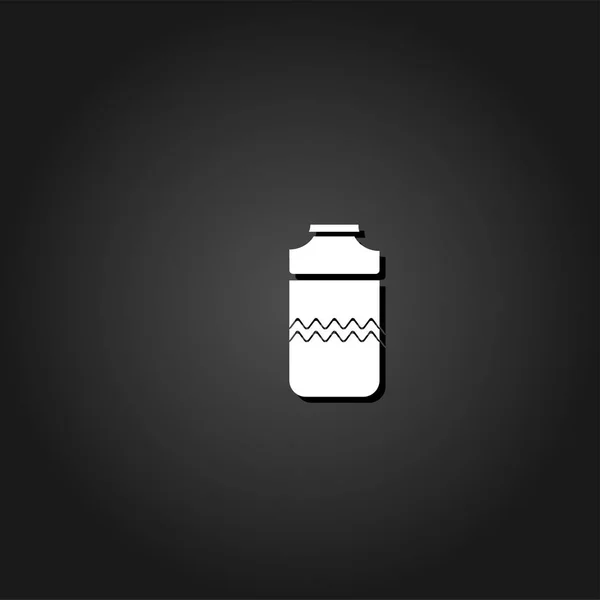 Ícone de garrafa de plástico plana —  Vetores de Stock