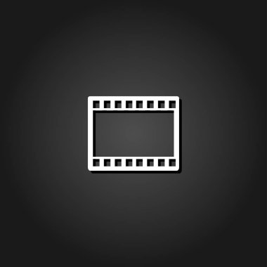 Film ya da medya simge düz