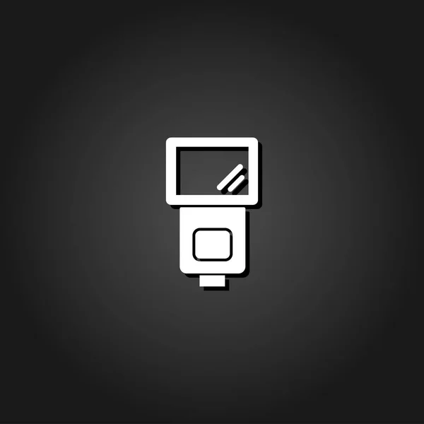 Vyprázdnění ikonu žárovky plochý — Stockový vektor