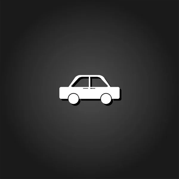 Icono de coche plano . — Vector de stock