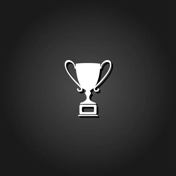 Trophy championship cup ikonen platta — Stock vektor