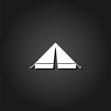 Çadır simgesi düz