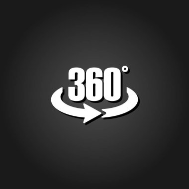 360 derece simgesi düz