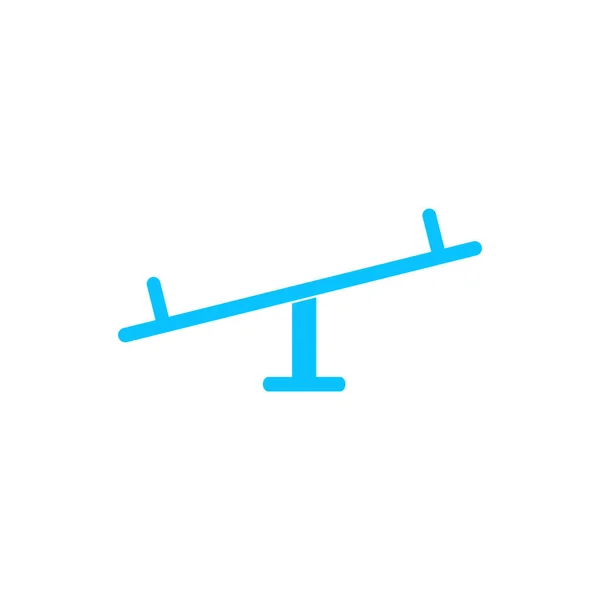 Swing Ikone Flach Blaues Piktogramm Auf Weißem Hintergrund Vektorillustration Symbol — Stockvektor