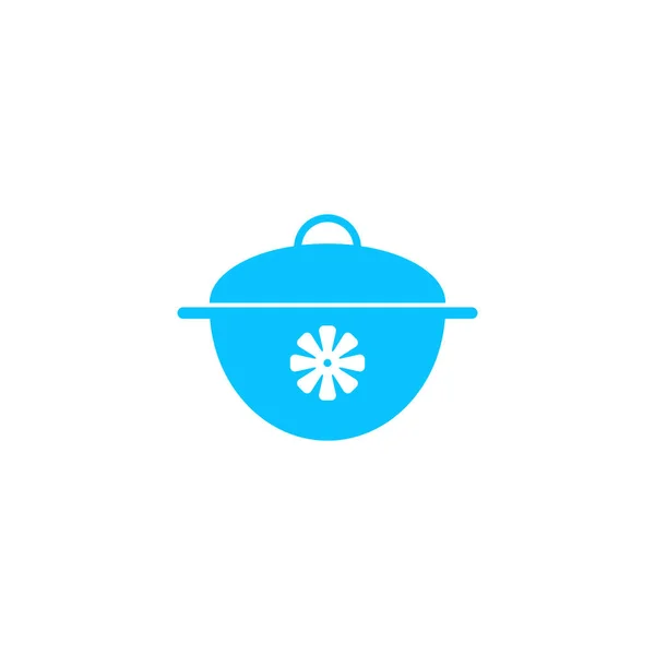 Pan Εικονίδιο Επίπεδη Μπλε Εικονόγραμμα Λευκό Φόντο Σύμβολο Διανυσματικής Απεικόνισης — Διανυσματικό Αρχείο