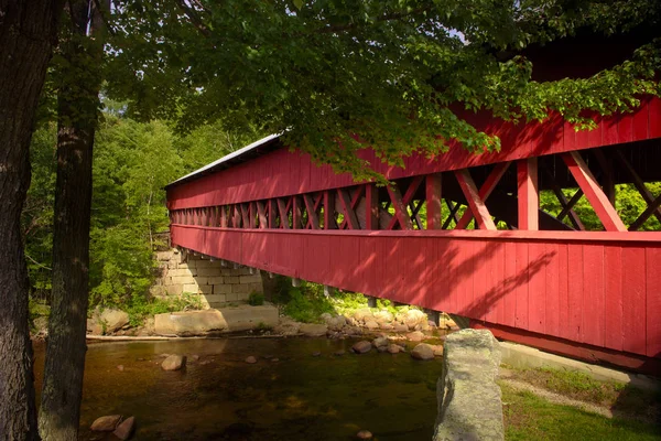 Swift River Covered Bridge White Mountains — Stock Photo, Image