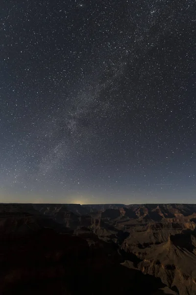 Milky way over grand canyon