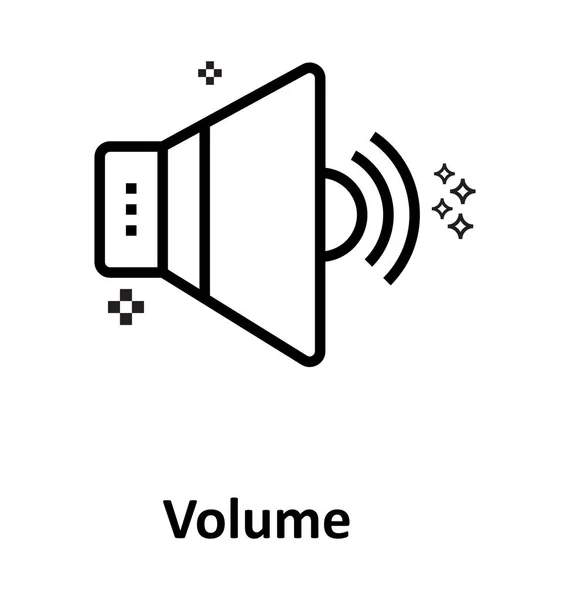 Volume Line Editable Vector Icon — Stock Vector