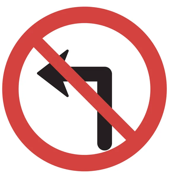 Stop Gire Derecha Vector Icono — Archivo Imágenes Vectoriales