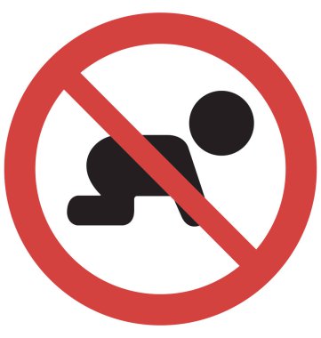 Bebek vektör simge durdurmak