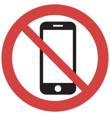 Dur hareket eden telefon vektör simgesi