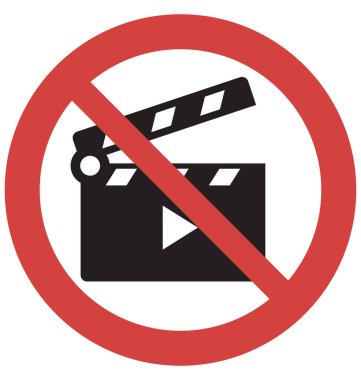 Clapper vektör simge durdurmak